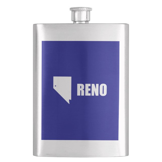 Flag of Reno, Nevada Flask (Front)