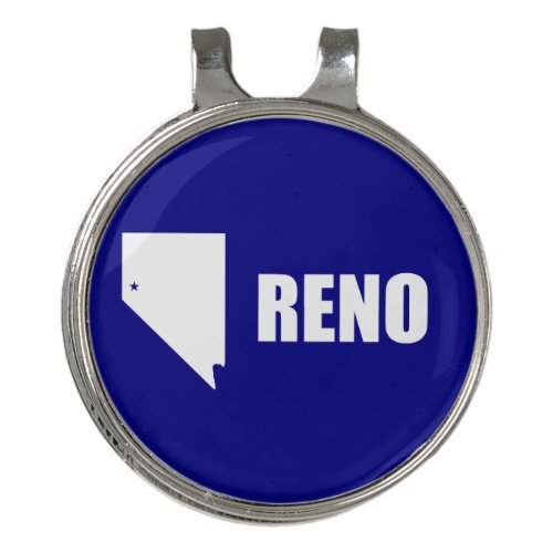 Flag of Reno Nevada Golf Hat Clip