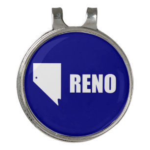 Flag of Reno, Nevada Golf Hat Clip