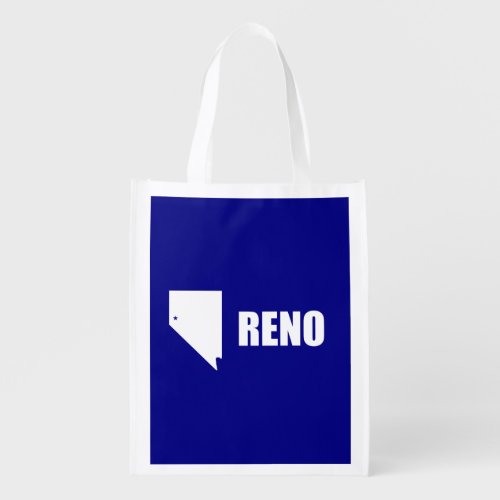 Flag of Reno Nevada Grocery Bag