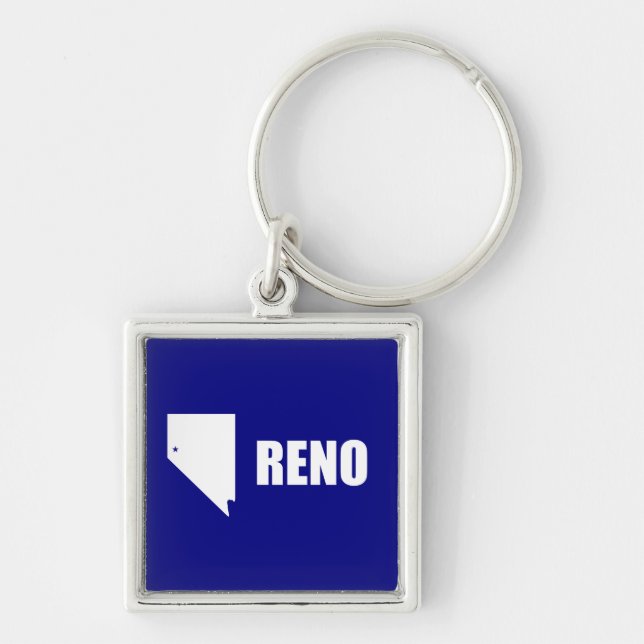 Flag of Reno, Nevada Keychain (Front)