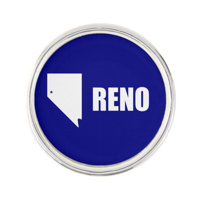 Flag of Reno, Nevada Lapel Pin (Front)