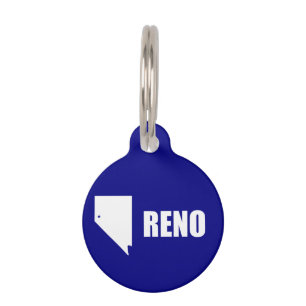 Flag of Reno, Nevada Pet ID Tag