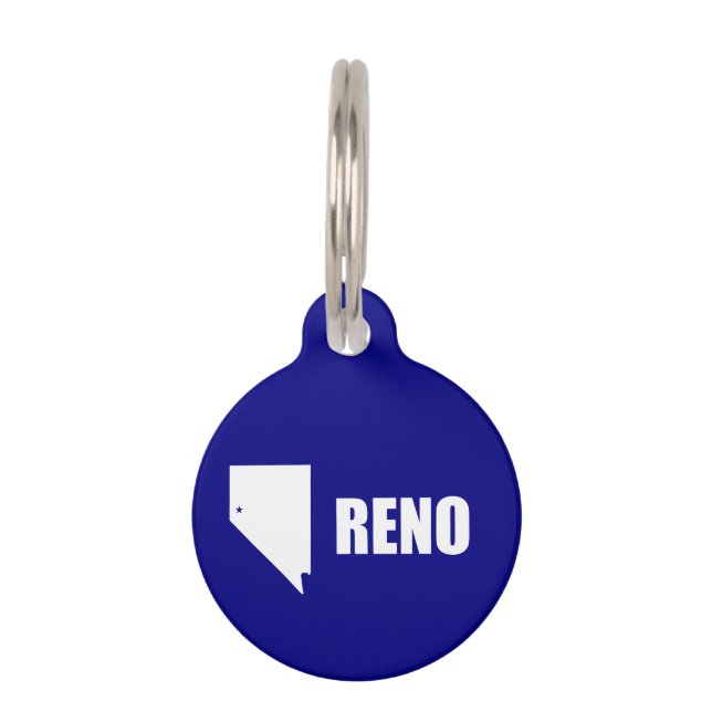 Flag of Reno, Nevada Pet ID Tag (Front)