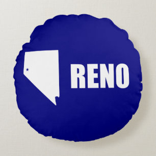 Flag of Reno, Nevada Round Pillow