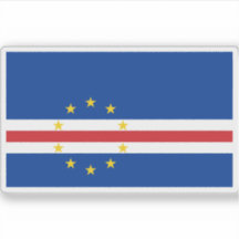 Flag of Republic of Cabo Verde (Cape Verde)
