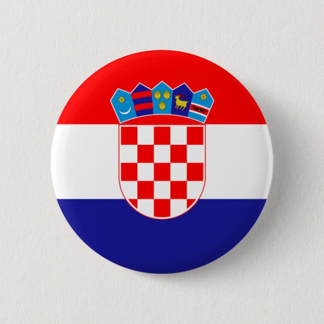 Flag of Republic of Croatia Button (Front)