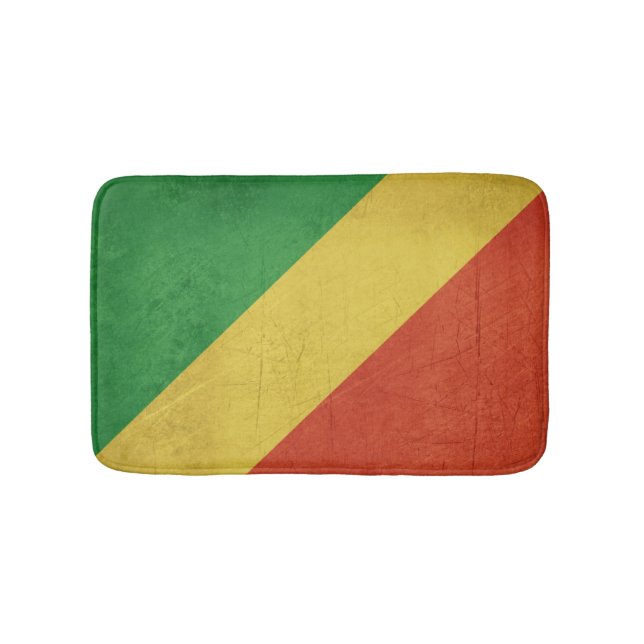 Flag of Republic of the Congo Bathroom Mat (Front)
