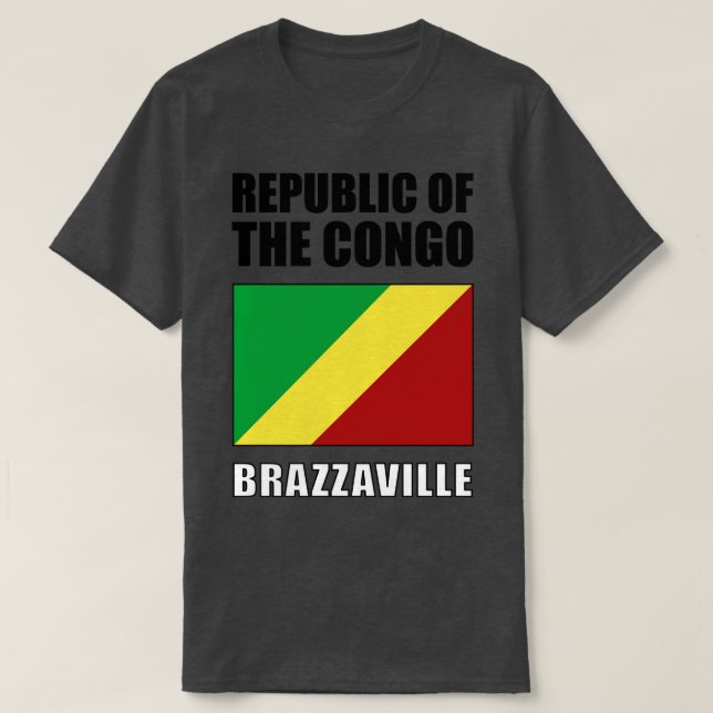 Flag of Republic of the Congo T-Shirt (Design Front)