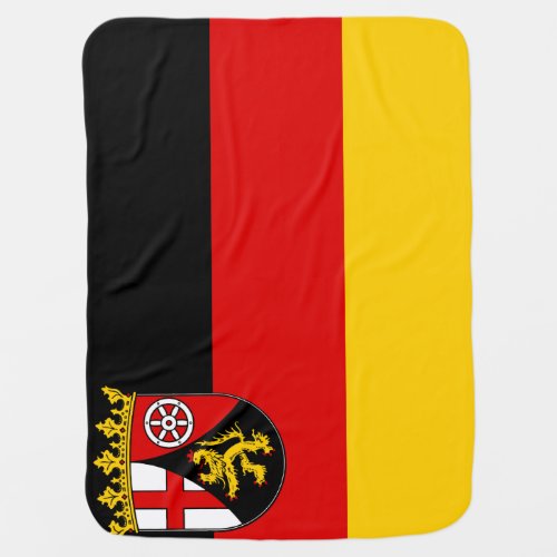 Flag of Rhineland_Palatinate Baby Blanket