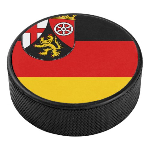 Flag of Rhineland_Palatinate Hockey Puck