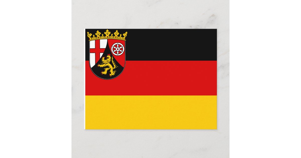 Flag of Rhineland-Palatinate Postcard