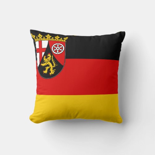 Flag of Rhineland_Palatinate Throw Pillow