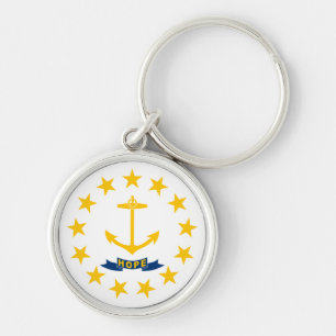 Flag of Rhode Island Keychain