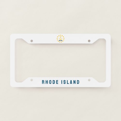 Flag of Rhode Island License Plate Frame