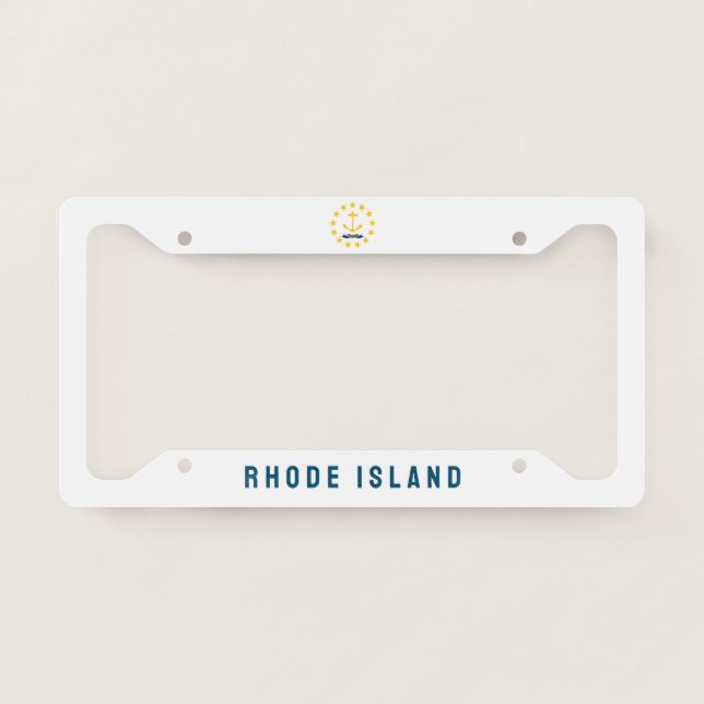 Flag of Rhode Island License Plate Frame (Front)