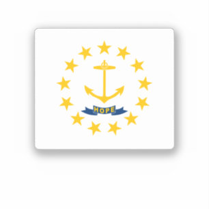 Flag of Rhode Island Sticker