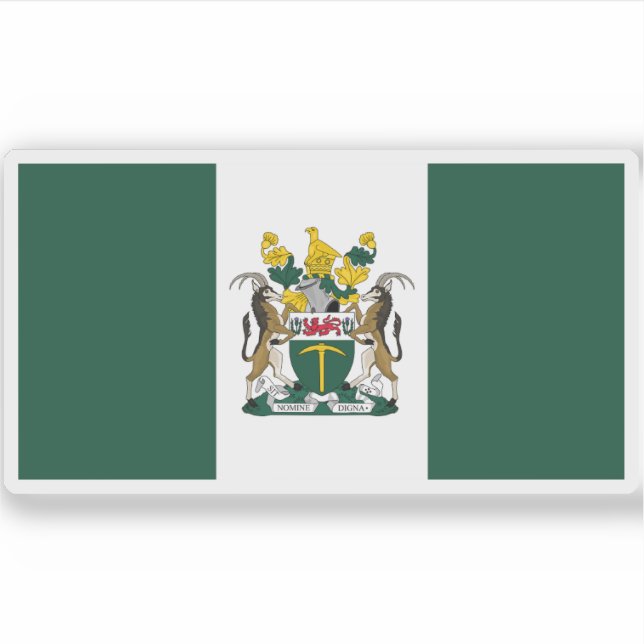 Flag of Rhodesia (1968–1979), Africa Sticker (Front)