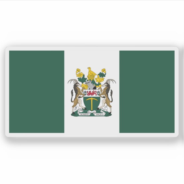 Flag of Rhodesia (1968-1979), Zimbabwe  Sticker (Front)