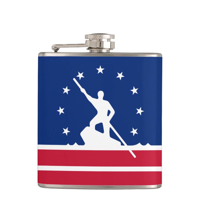 Flag of Richmond, Virginia Flask (Front)