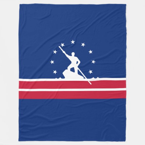 Flag of Richmond Virginia Fleece Blanket