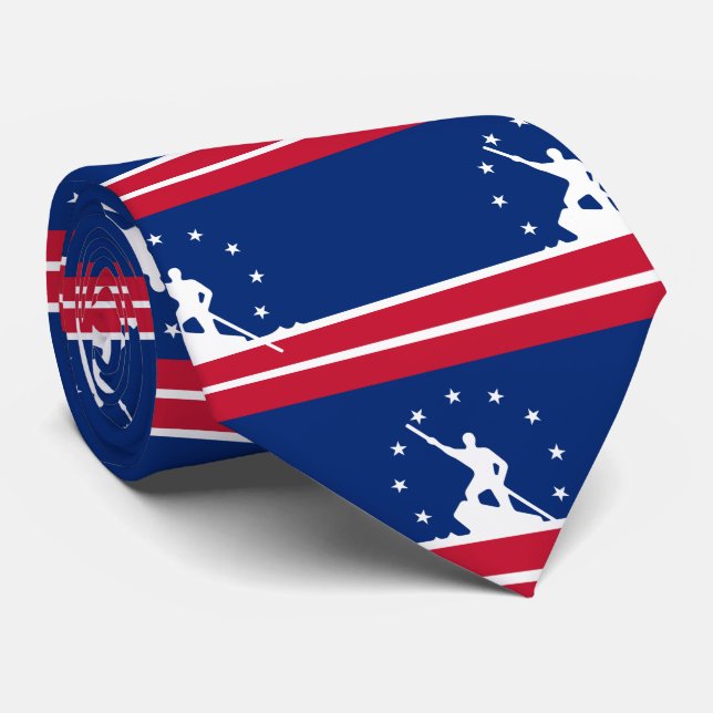 Flag of Richmond, Virginia Neck Tie (Rolled)