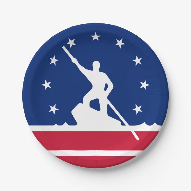 Flag of Richmond, Virginia Paper Plates (Front)