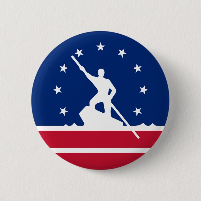 Flag of Richmond, Virginia Pinback Button (Front)