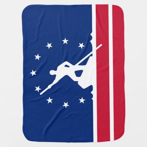 Flag of Richmond Virginia Receiving Blanket