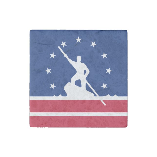 Flag of Richmond, Virginia Stone Magnet (Front)