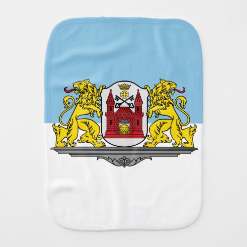 Flag of Riga Latvia Burp Cloth