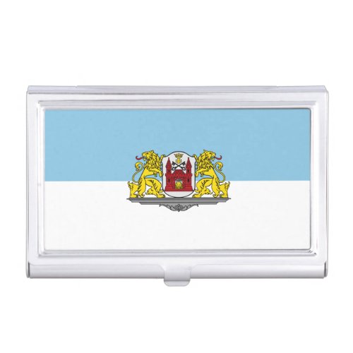 Flag of Riga Latvia Business Card Case