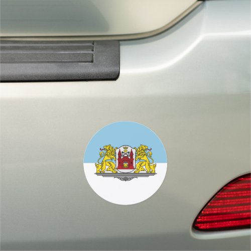 Flag of Riga Latvia  Car Magnet