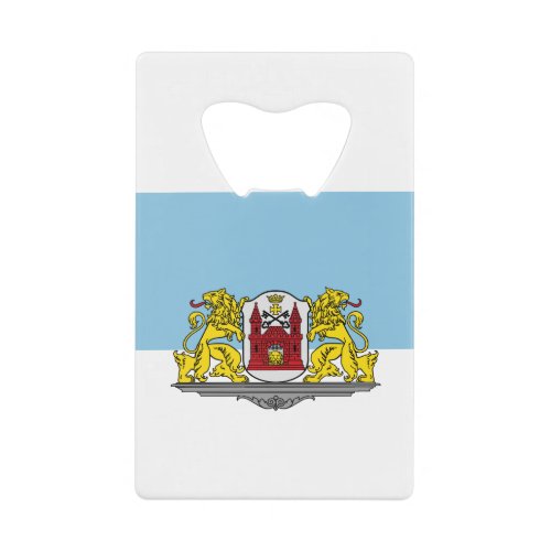 Flag of Riga Latvia Credit Card Bottle Opener