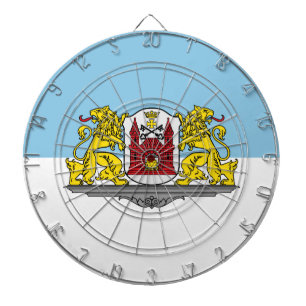 Flag of Riga, Latvia Dartboard