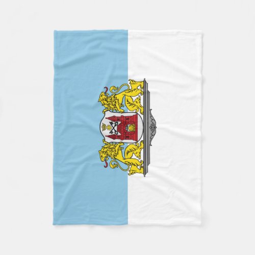 Flag of Riga Latvia Fleece Blanket