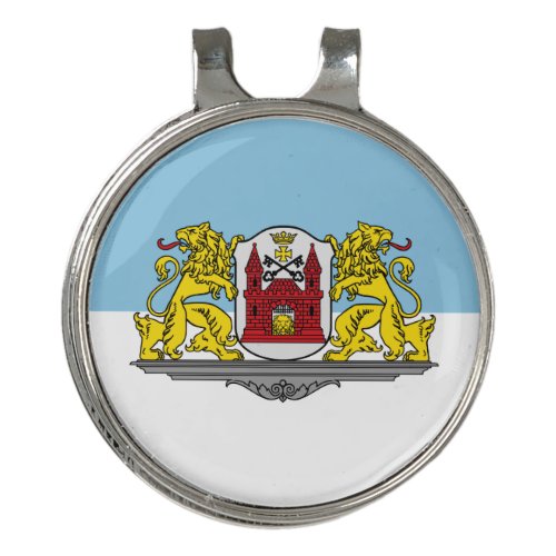 Flag of Riga Latvia Golf Hat Clip