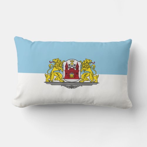 Flag of Riga Latvia Lumbar Pillow