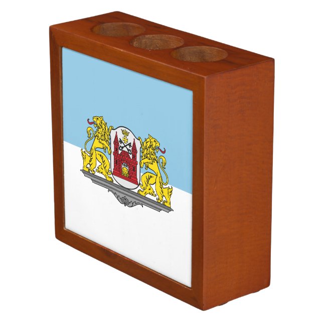 Flag of Riga, Latvia Pencil Holder (Angled)