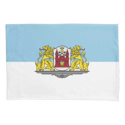 Flag of Riga Latvia Pillowcase