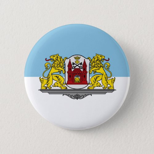 Flag of Riga Latvia Pinback Button