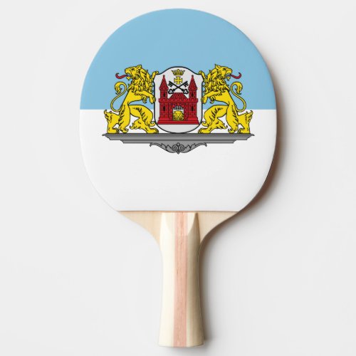 Flag of Riga Latvia Ping_Pong Paddle