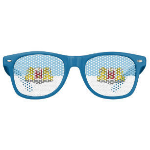 Flag of Riga, Latvia Retro Sunglasses