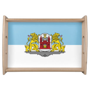 Flag of Riga, Latvia Serving Tray