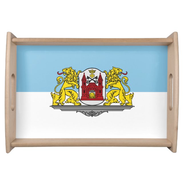 Flag of Riga, Latvia Serving Tray (Front)