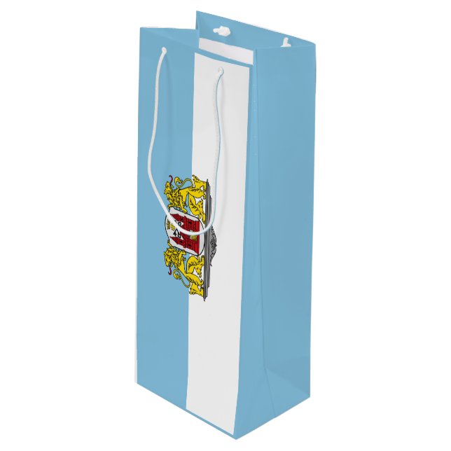 Flag of Riga, Latvia Wine Gift Bag (Front Angled)