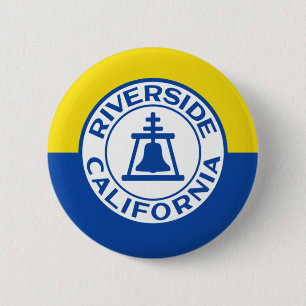 Flag of Riverside, California Button