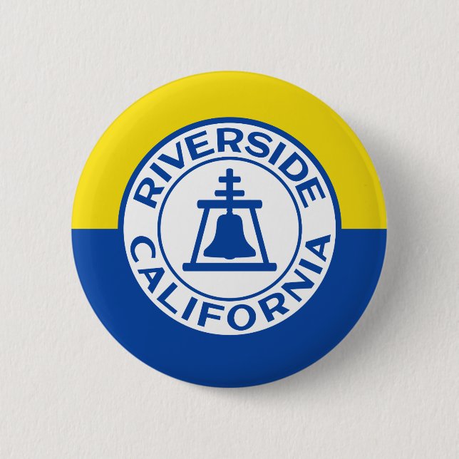 Flag of Riverside, California Button (Front)