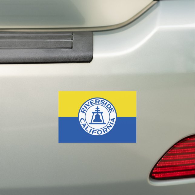 Flag of Riverside, California Car Magnet (In Situ)