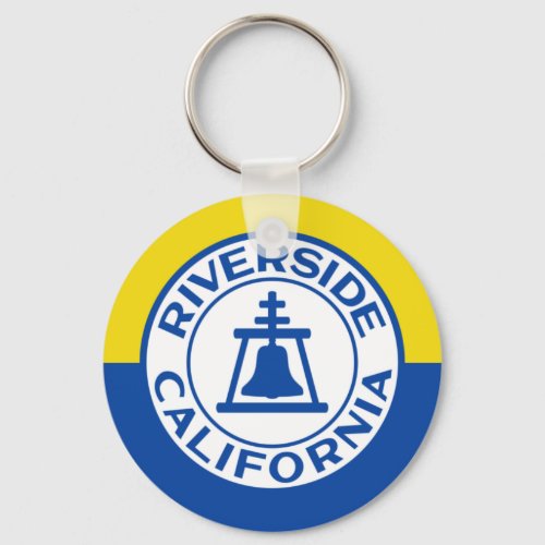 Flag of Riverside California Keychain